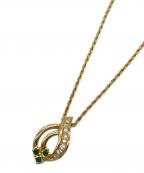 Christian Diorクリスチャン ディオール）の古着「ネックレス」｜ゴールドカラー×グリーン