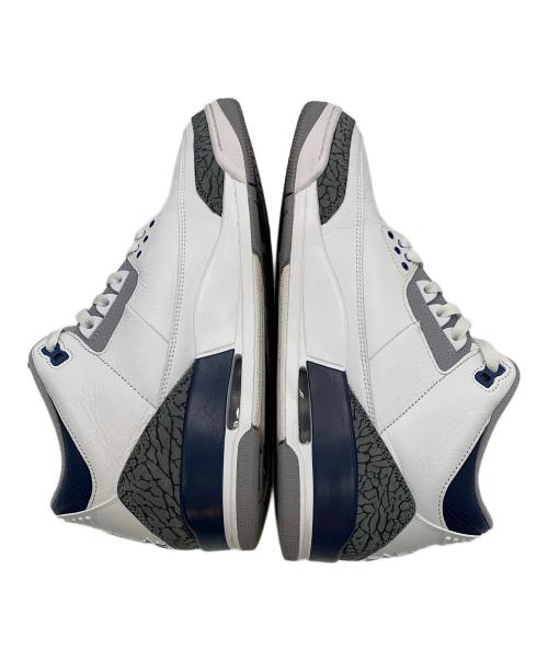 NIKE（ナイキ）NIKE (ナイキ) AIR JORDAN 3 RETRO ホワイト×ブルー サイズ:US11.5の古着・服飾アイテム
