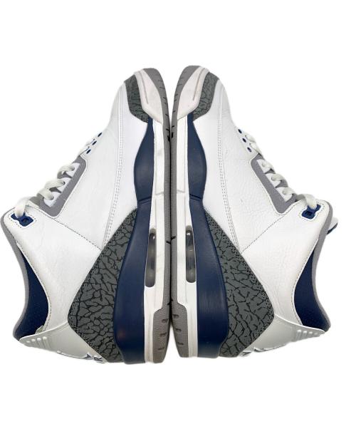 NIKE（ナイキ）NIKE (ナイキ) AIR JORDAN 3 RETRO ホワイト×ブルー サイズ:US11.5の古着・服飾アイテム