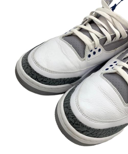 NIKE（ナイキ）NIKE (ナイキ) AIR JORDAN 3 RETRO ホワイト×ブルー サイズ:US11.5の古着・服飾アイテム