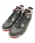 NIKEナイキ）の古着「AIR JORDAN 4 RETRO Bred Reimagined / エアジョーダン4 レトロ ブレッド リイマジンド」｜ブラック×レッド