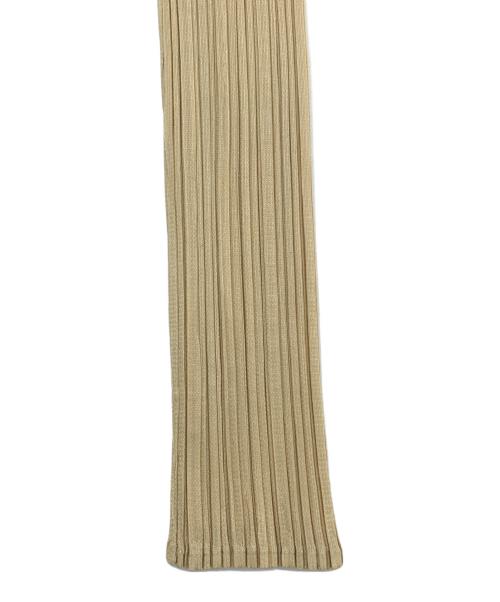 PLEATS PLEASE（プリーツプリーズ）PLEATS PLEASE (プリーツプリーズ) 薄手カーディガン ベージュ サイズ:3の古着・服飾アイテム