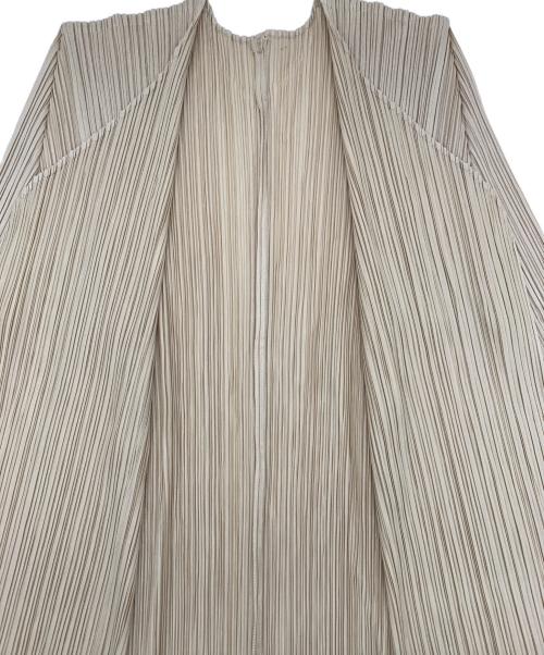 PLEATS PLEASE（プリーツプリーズ）PLEATS PLEASE (プリーツプリーズ) 薄手カーディガン ベージュ サイズ:3の古着・服飾アイテム