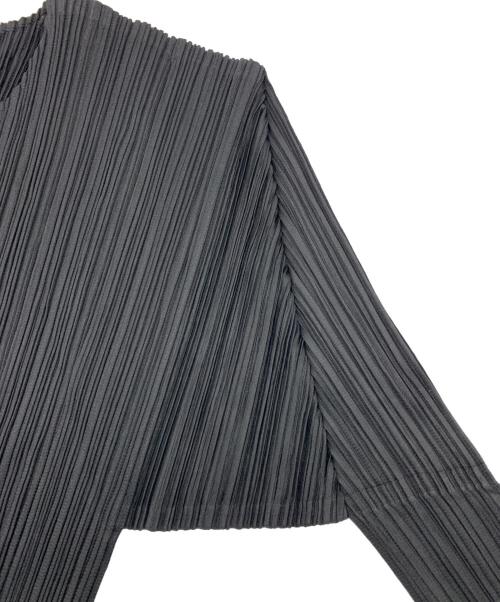 PLEATS PLEASE（プリーツプリーズ）PLEATS PLEASE (プリーツプリーズ) 薄手カーディガン ブラック サイズ:3の古着・服飾アイテム