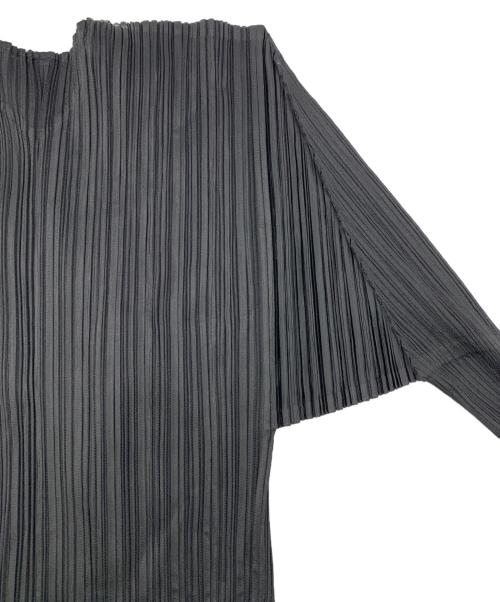 PLEATS PLEASE（プリーツプリーズ）PLEATS PLEASE (プリーツプリーズ) 薄手カーディガン ブラック サイズ:3の古着・服飾アイテム