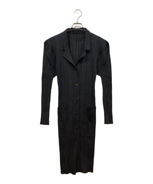 PLEATS PLEASE（プリーツプリーズ）PLEATS PLEASE (プリーツプリーズ) 長袖ワンピース ブラック サイズ:3の古着・服飾アイテム