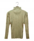 PLEATS PLEASEプリーツプリーズ）の古着「長袖カットソー」｜グリーン