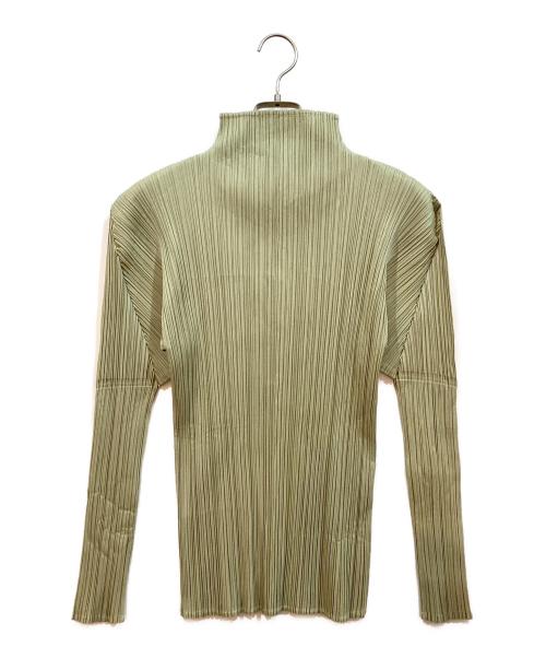 PLEATS PLEASE（プリーツプリーズ）PLEATS PLEASE (プリーツプリーズ) 長袖カットソー グリーン サイズ:3の古着・服飾アイテム