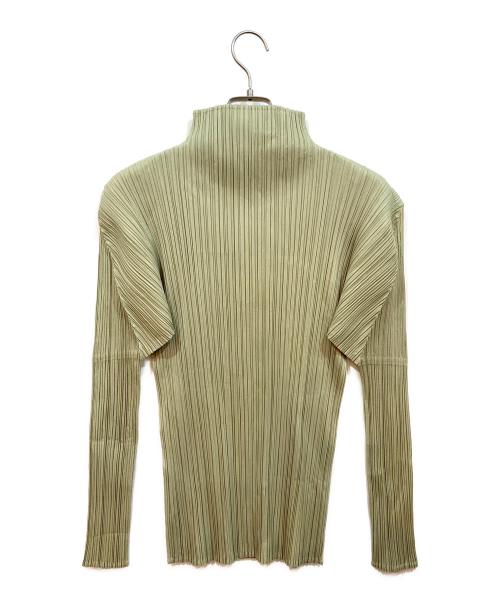PLEATS PLEASE（プリーツプリーズ）PLEATS PLEASE (プリーツプリーズ) 長袖カットソー グリーン サイズ:3の古着・服飾アイテム