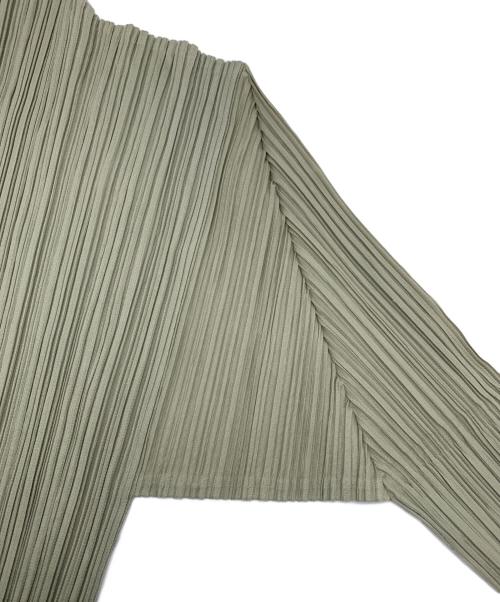 PLEATS PLEASE（プリーツプリーズ）PLEATS PLEASE (プリーツプリーズ) 長袖カットソー グリーン サイズ:3の古着・服飾アイテム