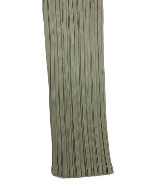 PLEATS PLEASE（プリーツプリーズ）PLEATS PLEASE (プリーツプリーズ) 長袖カットソー グリーン サイズ:3の古着・服飾アイテム