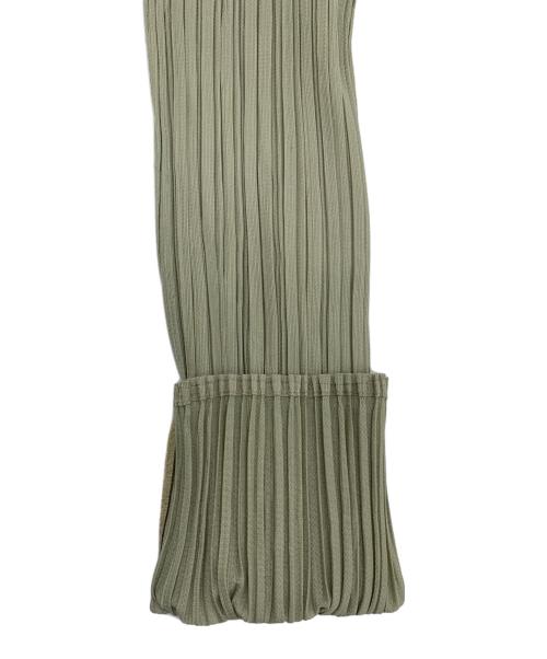 PLEATS PLEASE（プリーツプリーズ）PLEATS PLEASE (プリーツプリーズ) 長袖カットソー グリーン サイズ:3の古着・服飾アイテム