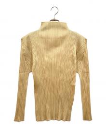 PLEATS PLEASE（プリーツプリーズ）の古着「長袖カットソー」｜カーキ