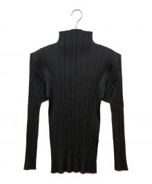 PLEATS PLEASE（プリーツプリーズ）の古着「長袖カットソー」｜ブラック
