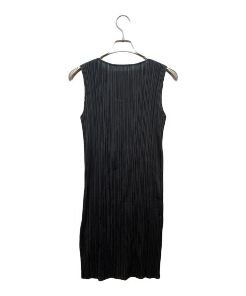 PLEATS PLEASE（プリーツプリーズ）PLEATS PLEASE (プリーツプリーズ) ノースリーブワンピース ブラック サイズ:3の古着・服飾アイテム