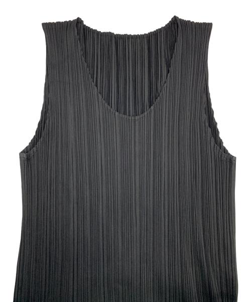 PLEATS PLEASE（プリーツプリーズ）PLEATS PLEASE (プリーツプリーズ) ノースリーブワンピース ブラック サイズ:3の古着・服飾アイテム
