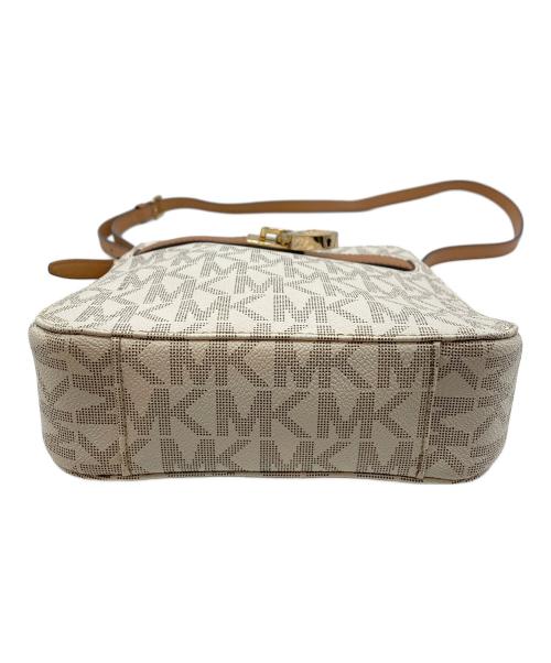MICHAEL KORS（マイケル・コース）MICHAEL KORS (マイケル・コース) ショルダーバッグ アイボリー×ブラウンの古着・服飾アイテム