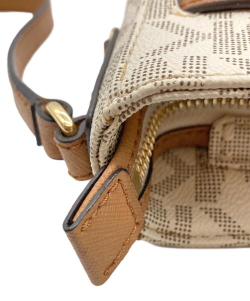 MICHAEL KORS（マイケル・コース）MICHAEL KORS (マイケル・コース) ショルダーバッグ アイボリー×ブラウンの古着・服飾アイテム