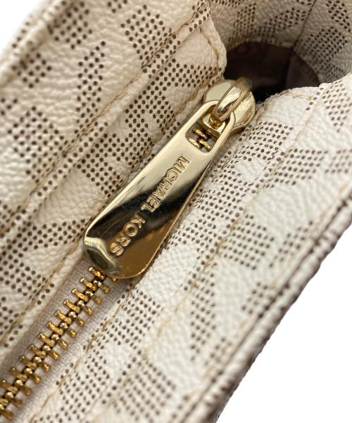 MICHAEL KORS（マイケル・コース）MICHAEL KORS (マイケル・コース) ショルダーバッグ アイボリー×ブラウンの古着・服飾アイテム