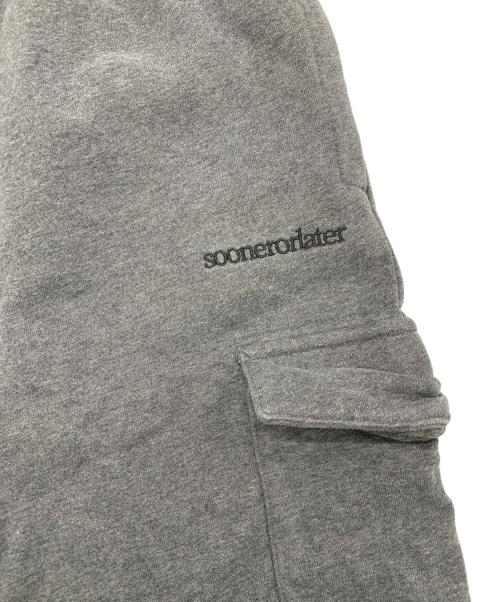 soonerorlater（スーナーオアレイター）soonerorlater (スーナーオアレイター) スウェットハーフパンツ グレー サイズ:Lの古着・服飾アイテム