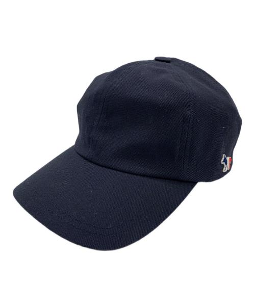 maison kitsune（メゾンキツネ）maison kitsune (メゾンキツネ) トリコロールフォックスキャップ ネイビーの古着・服飾アイテム