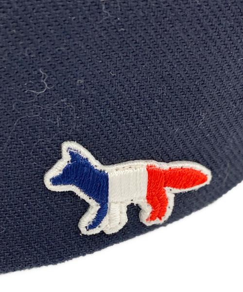 maison kitsune（メゾンキツネ）maison kitsune (メゾンキツネ) トリコロールフォックスキャップ ネイビーの古着・服飾アイテム