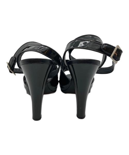 CHANEL（シャネル）CHANEL (シャネル) アンクルストラップサンダル ブラック サイズ:26 1/2の古着・服飾アイテム