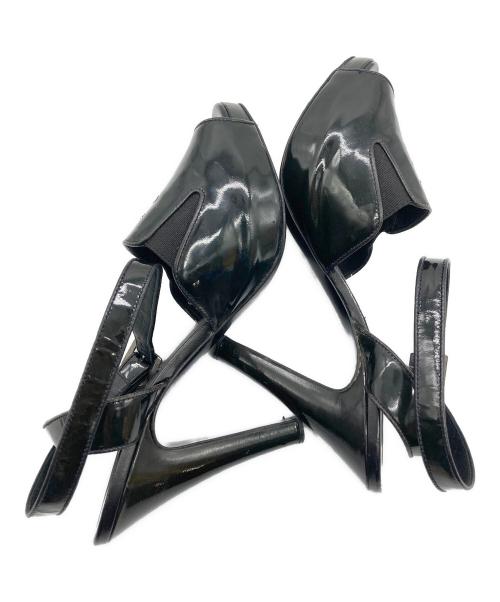 CHANEL（シャネル）CHANEL (シャネル) アンクルストラップサンダル ブラック サイズ:26 1/2の古着・服飾アイテム