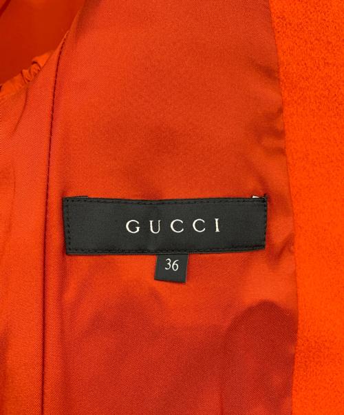 GUCCI（グッチ）GUCCI (グッチ) チェスターコート レッド サイズ:36の古着・服飾アイテム