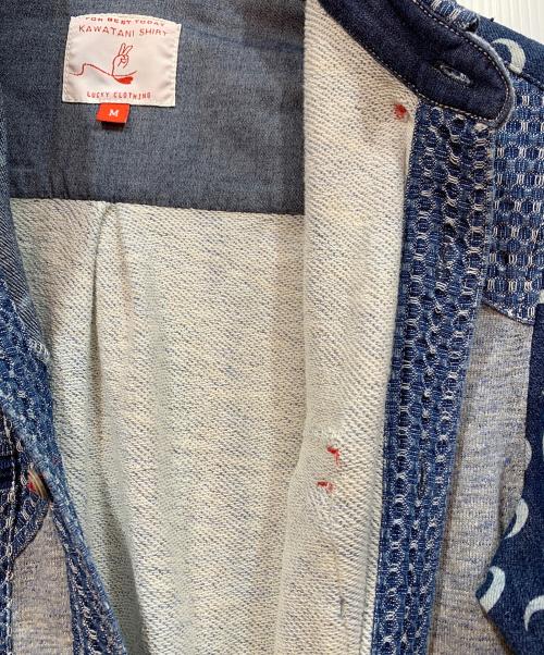 KAWATANI SHIR（カワタニシャツ）KAWATANI SHIR (カワタニシャツ) 長袖シャツ インディゴ×グレー サイズ:Ⅿの古着・服飾アイテム