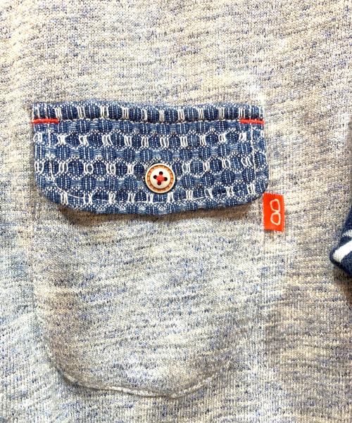 KAWATANI SHIR（カワタニシャツ）KAWATANI SHIR (カワタニシャツ) 長袖シャツ インディゴ×グレー サイズ:Ⅿの古着・服飾アイテム