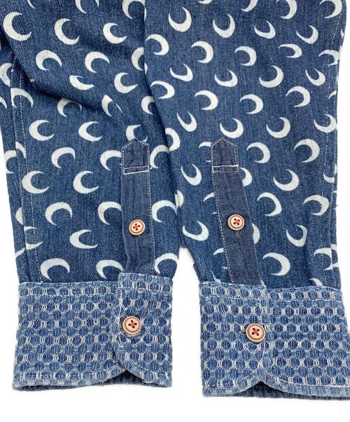 KAWATANI SHIR（カワタニシャツ）KAWATANI SHIR (カワタニシャツ) 長袖シャツ インディゴ×グレー サイズ:Ⅿの古着・服飾アイテム