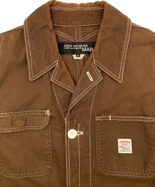 COMME des GARCONS JUNYA WATANABE MAN（コム デ ギャルソン ジュンヤ ワタナベ マン）COMME des GARCONS JUNYA WATANABE MAN (コム デ ギャルソン ジュンヤ ワタナベ マン) デニムジャケット ブラウン サイズ:SSの古着・服飾アイテム