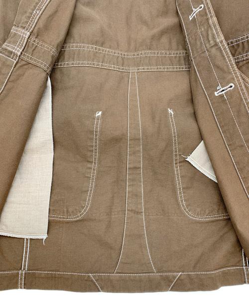 COMME des GARCONS JUNYA WATANABE MAN（コム デ ギャルソン ジュンヤ ワタナベ マン）COMME des GARCONS JUNYA WATANABE MAN (コム デ ギャルソン ジュンヤ ワタナベ マン) デニムジャケット ブラウン サイズ:SSの古着・服飾アイテム