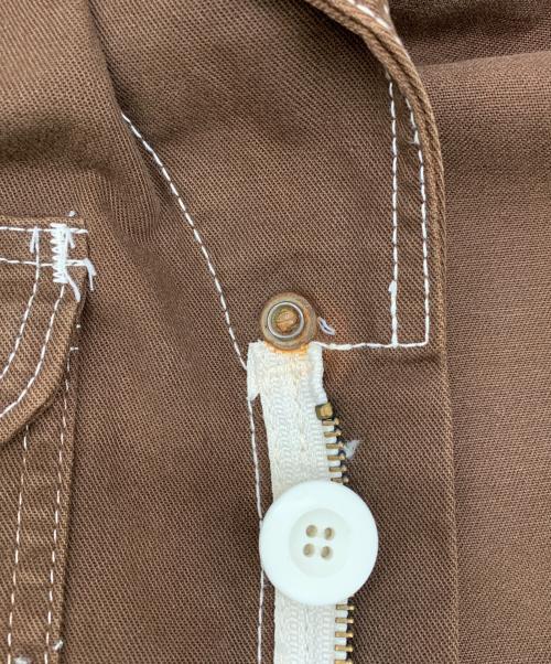 COMME des GARCONS JUNYA WATANABE MAN（コム デ ギャルソン ジュンヤ ワタナベ マン）COMME des GARCONS JUNYA WATANABE MAN (コム デ ギャルソン ジュンヤ ワタナベ マン) デニムジャケット ブラウン サイズ:SSの古着・服飾アイテム