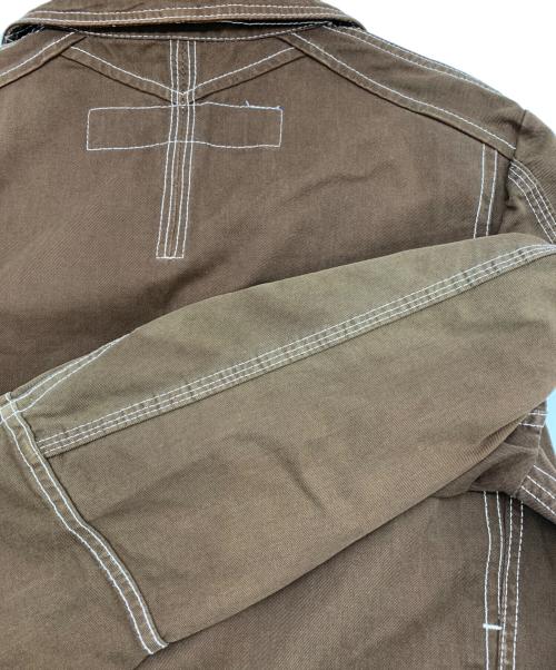 COMME des GARCONS JUNYA WATANABE MAN（コム デ ギャルソン ジュンヤ ワタナベ マン）COMME des GARCONS JUNYA WATANABE MAN (コム デ ギャルソン ジュンヤ ワタナベ マン) デニムジャケット ブラウン サイズ:SSの古着・服飾アイテム