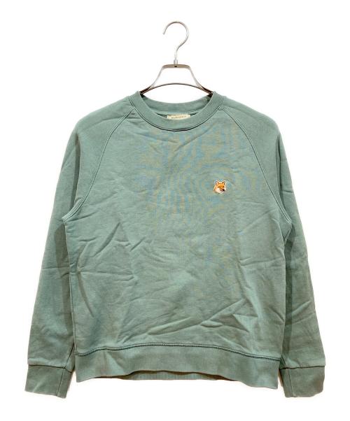 maison kitsune（メゾンキツネ）MAISON KITSUNE (メゾンキツネ) スウェット グリーン サイズ:Mの古着・服飾アイテム