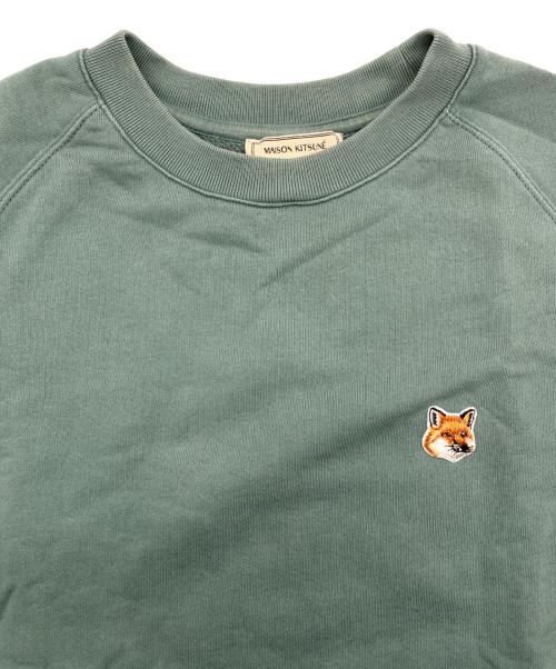 maison kitsune（メゾンキツネ）MAISON KITSUNE (メゾンキツネ) スウェット グリーン サイズ:Mの古着・服飾アイテム
