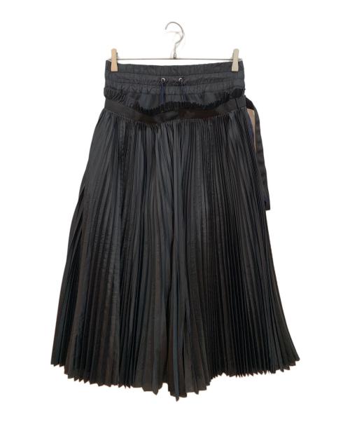 NIKE（ナイキ）NIKE (ナイキ) sacai (サカイ) 切替スカート ブラック サイズ:Sの古着・服飾アイテム