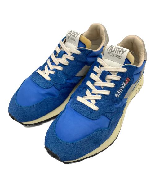 AUTRY（オートリ―）AUTRY (オートリ―) REELWIND LOW ローカットスニーカー ナイロン・スエード ブルー ブルー サイズ:42の古着・服飾アイテム