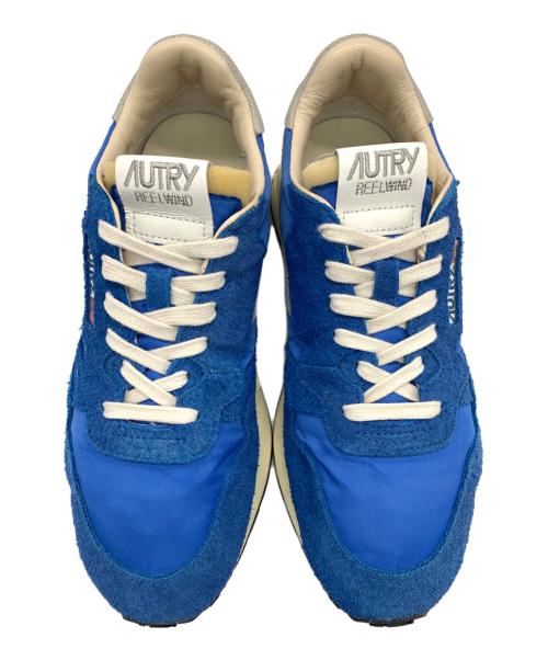 AUTRY（オートリ―）AUTRY (オートリ―) REELWIND LOW ローカットスニーカー ナイロン・スエード ブルー ブルー サイズ:42の古着・服飾アイテム