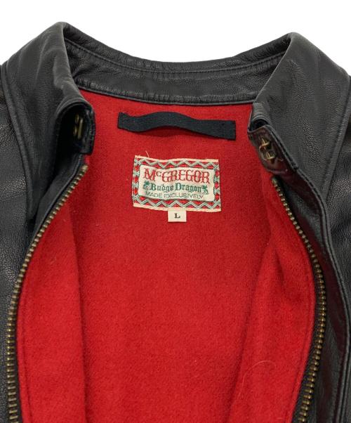 McGREGOR（マクレガー）McGREGOR (マクレガー) レザージャケット ブラック サイズ:Lの古着・服飾アイテム