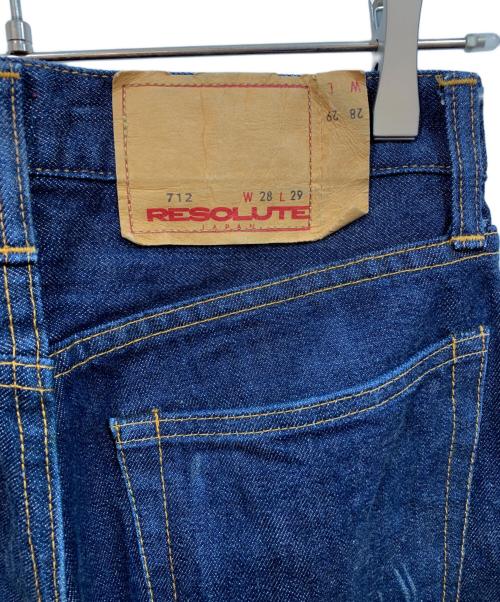 RESOLUTE（リゾルト）RESOLUTE (リゾルト) デニムパンツ インディゴ サイズ:28の古着・服飾アイテム