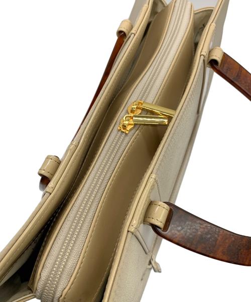 KITAMURA2（キタムラツウ）KITAMURA2 (キタムラツウ) ハンドバッグ ベージュの古着・服飾アイテム