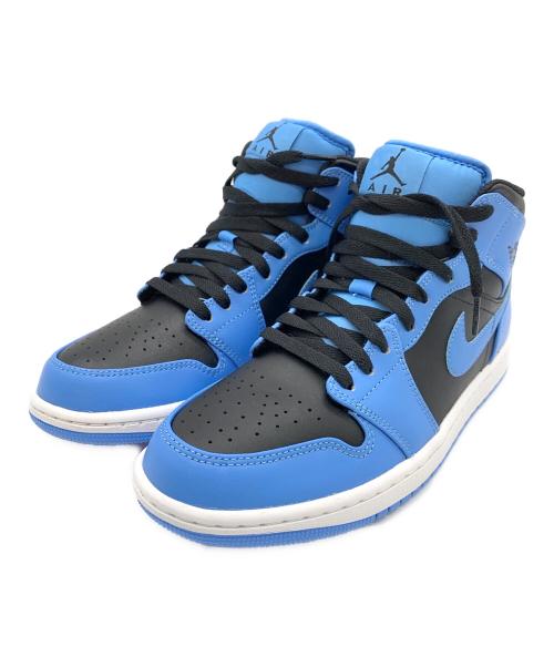 NIKE（ナイキ）NIKE (ナイキ) AIR JORDAN 1 MID ブルー×ブラック サイズ:US8.5の古着・服飾アイテム