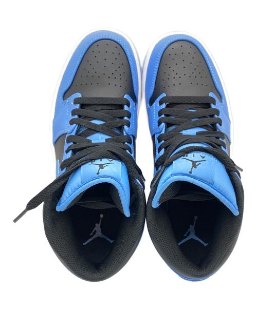 NIKE（ナイキ）NIKE (ナイキ) AIR JORDAN 1 MID ブルー×ブラック サイズ:US8.5の古着・服飾アイテム