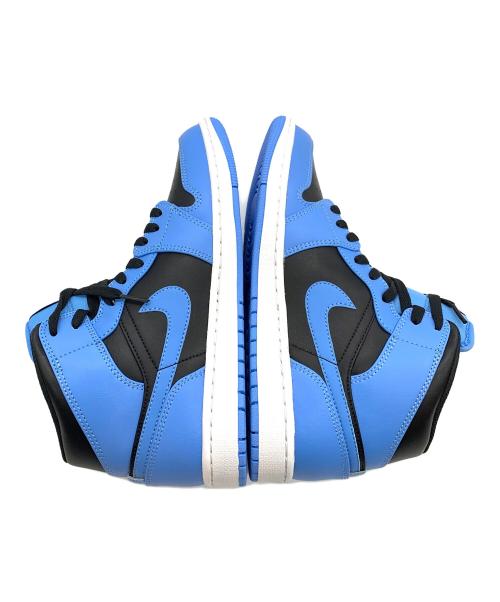 NIKE（ナイキ）NIKE (ナイキ) AIR JORDAN 1 MID ブルー×ブラック サイズ:US8.5の古着・服飾アイテム
