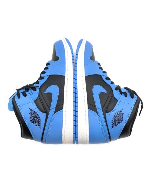 NIKE（ナイキ）NIKE (ナイキ) AIR JORDAN 1 MID ブルー×ブラック サイズ:US8.5の古着・服飾アイテム