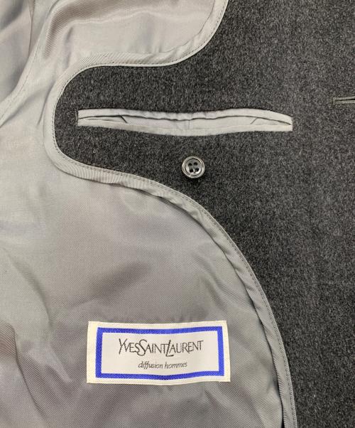 Yves Saint Laurent（イヴサンローラン）Yves Saint Laurent (イヴサンローラン) ウールコート ブラック サイズ:C94-W82-T175の古着・服飾アイテム