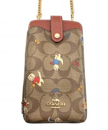 COACH（コーチ）の古着「スマホショルダーバック」｜ブラウン